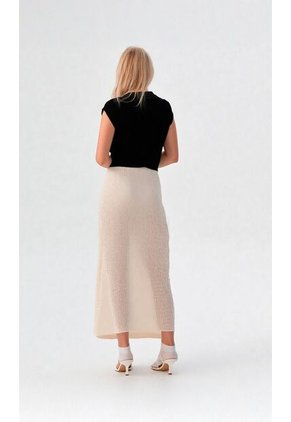 Falda Para Mujer Beige Marca L&H Ref. 5P414014
