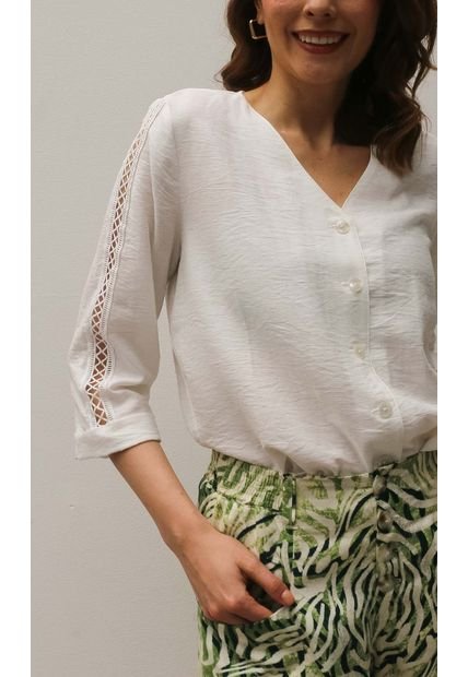 Blusa Para Mujer Manga 3/4 Rosado Marca L&H