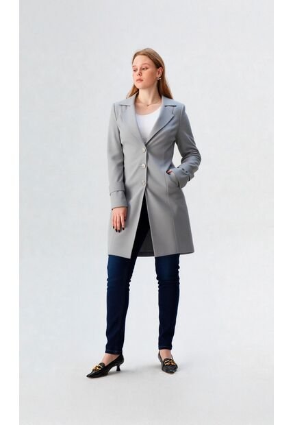 Gaban Para Mujer Gris Claro Marca L&H Ref. 4V408163