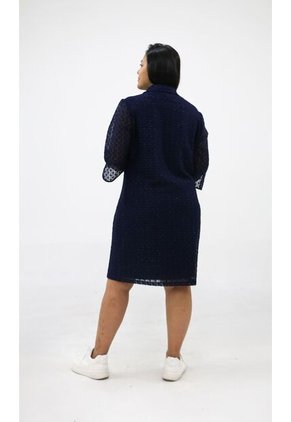 Vestido Para Mujer. Azul Oscuro Marca L&H Ref. 5P617007