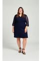 Vestido Para Mujer. Azul Oscuro Marca L&H Ref. 5P617007 de L&H