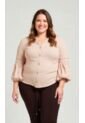 Blusa Para Mujer. Manga 3/4 Beige Marca L&H de L&H