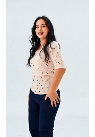 Camiseta Para Mujer Manga 3/4 Rosado Marca L&H Ref. 5P409040 L&H