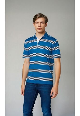 Polo Para Hombre Azul Marca L&H L&H