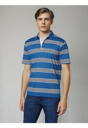 Polo Para Hombre Azul Marca L&H
