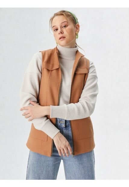 Chaleco Para Mujer Taupe Marca L&H