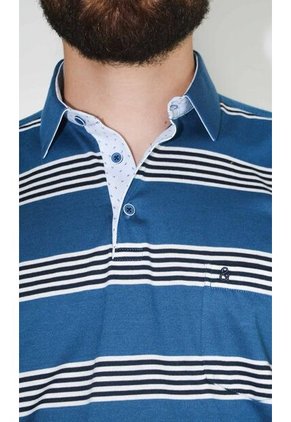 Polo Para Hombre Azul Marca L&H