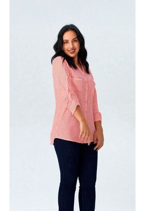 Blusa Para Mujer Manga 3/4 Coral Marca L&H Ref. 5P412242