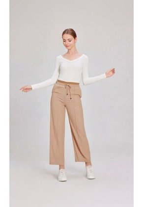 Pantalón Para Mujer Taupe Marca L&H Ref. 1F407251
