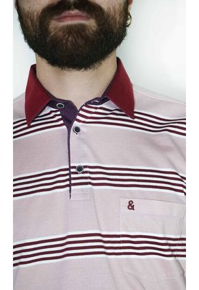 Polo Para Hombre Rosado Marca L&H