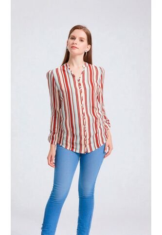 Blusa Para Mujer Manga 3/4 Terracota Marca L&H Ref. 5P412246 L&H