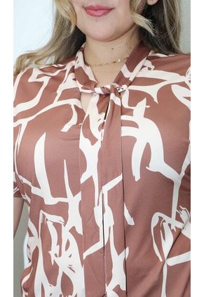 Camiseta Para Mujer. Manga Corta Cafe Marca L&H