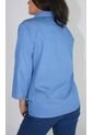 Blusa Para Mujer Manga 3/4 Azul Medio Marca L&H de L&H