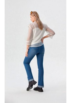 Blusa Para Mujer Manga 3/4 Crudo Marca L&H Ref. 5P412251