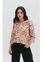 Blusa Para Mujer Manga 3/4 Taupe Marca L&H Ref. 5P412258 de L&H