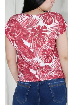 Camiseta Para Mujer Manga Corta Rojo Marca L&H