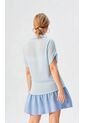 Blusa Para Mujer Manga Corta Azul Marca L&H Ref. 5P412257 de L&H