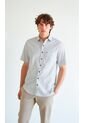 Camisa Para Hombre Manga Corta Blanco Marca L&H de L&H