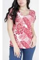 Camiseta Para Mujer Manga Corta Rojo Marca L&H de L&H