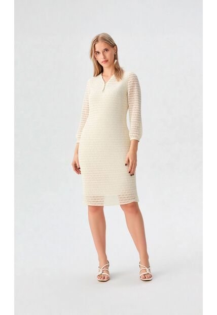Vestido Para Mujer Crudo Marca L&H Ref. 5P417012