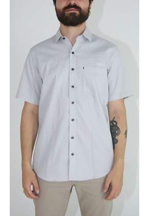 Camisa Para Hombre Manga Corta Blanco Marca L&H