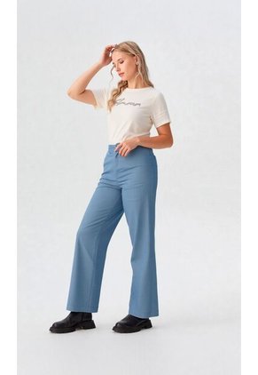 Pantalon Para Mujer Azul Marca L&H Ref. 3K407044