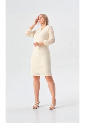 Vestido Para Mujer Crudo Marca L&H Ref. 5P417012
