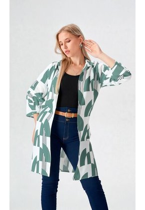 Chilango Para Mujer Manga 3/4 Verde Marca L&H Ref. 5P436003