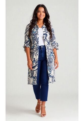 Chilango Para Mujer Manga 3/4 Azul Marca L&H Ref. 5P436004 L&H