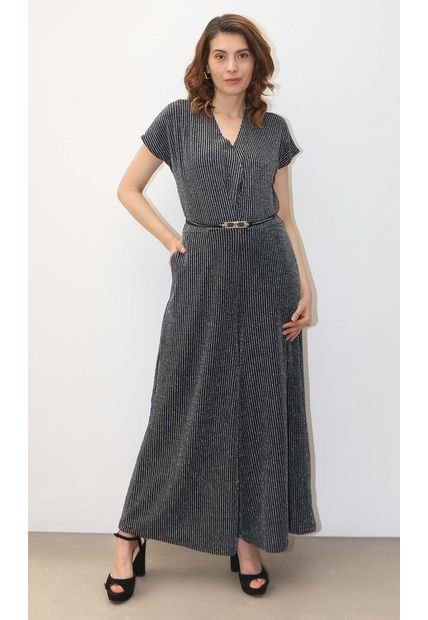 Enterizo Para Mujer Manga Corta Negro Marca L&H