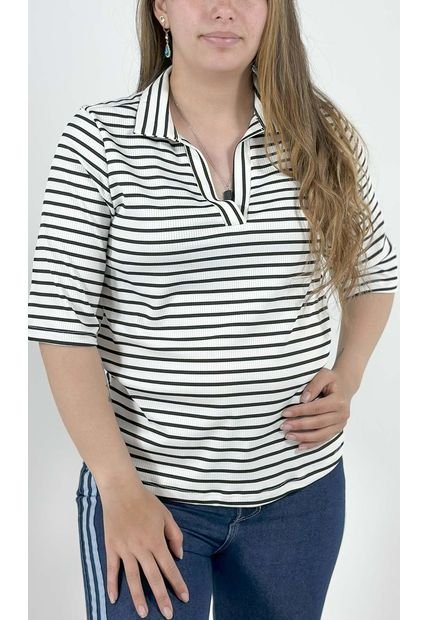 Camiseta Para Mujer Manga Corta Negro Marca L&H