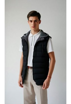 Chaleco Para Hombre Negro Marca L&H Ref. 6N125008