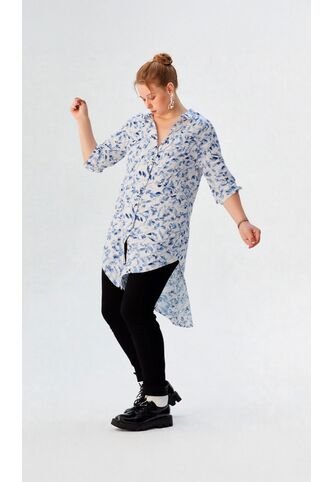 Bluson Para Mujer. Manga Corta Azul Marca L&H Ref. 7D624019 L&H