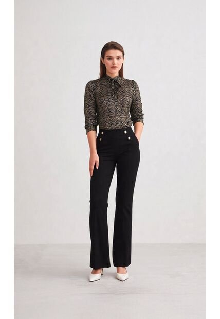 Leggins Para Mujer Negro Marca L&H Ref. 7K423002