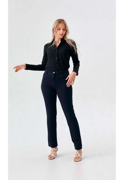 Jean Para Mujer Negro Marca L&H Ref. 2A407045