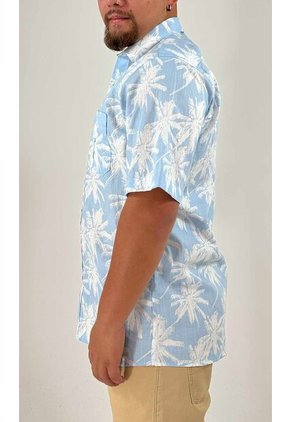 Camisa Para Hombre Manga Corta Azul Oscuro Marca L&H