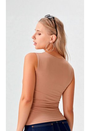 Camiseta Para Mujer Beige Marca L&H Ref. 1F409530