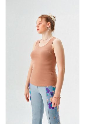 Camiseta Para Mujer Beige Marca L&H Ref. 1F409530