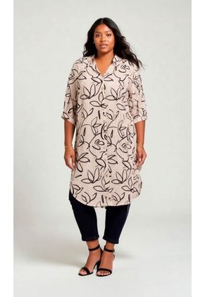 Bluson Para Mujer. Manga 3/4 Beige Marca L&H Ref. 7D624022