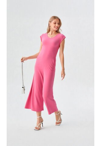 Enterizo Para Mujer Manga Corta Rosado Marca L&H Ref. 2J432015 L&H