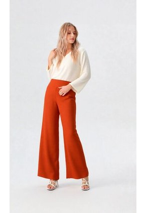 Pantalon Para Mujer Terracota Marca L&H Ref. 8E407006