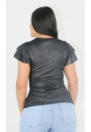 Camiseta Para Mujer Negro Marca L&H Ref. 8E409029