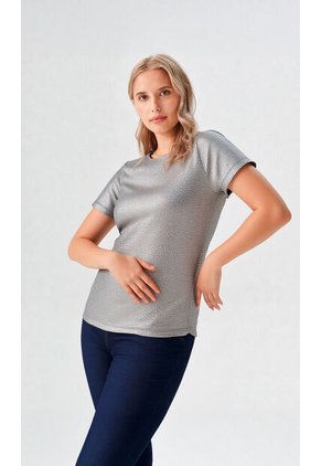 Camiseta Para Mujer Manga Corta Negro Marca L&H Ref. 1F409558