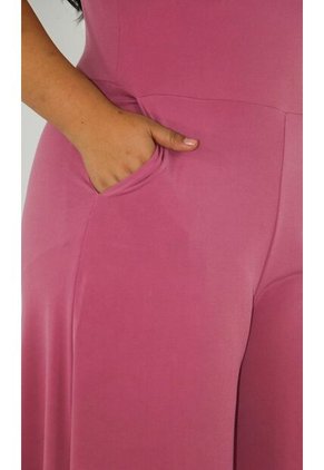 Enterizo Para Mujer Manga Corta Rosado Marca L&H Ref. 2J432015