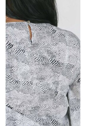 Blusa Para Mujer Manga 3/4 Negro Marca L&H Ref. 8E412044