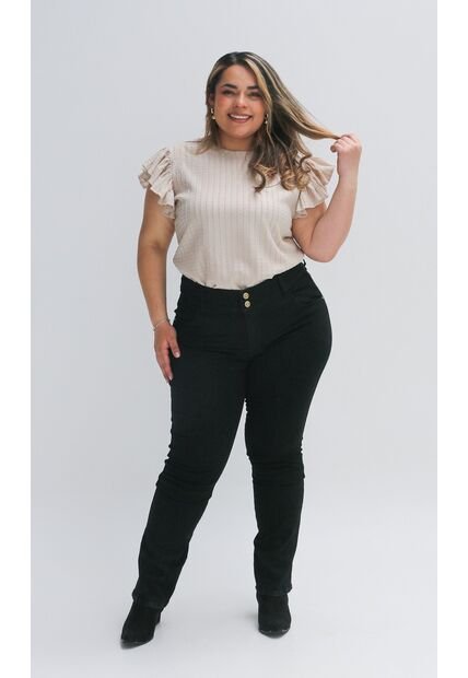 Jean Para Mujer. Negro Marca L&H Ref. 8S607056