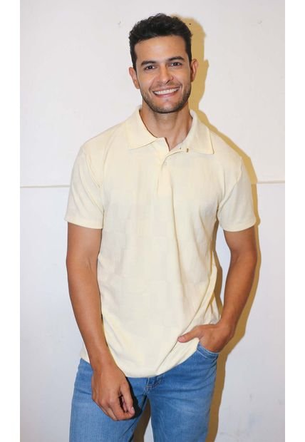 Polo Para Hombre Amarillo Marca L&H