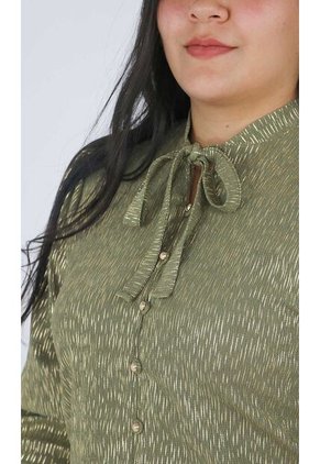 Blusa Para Mujer Manga 3/4 Verde Marca L&H Ref. 9V412008