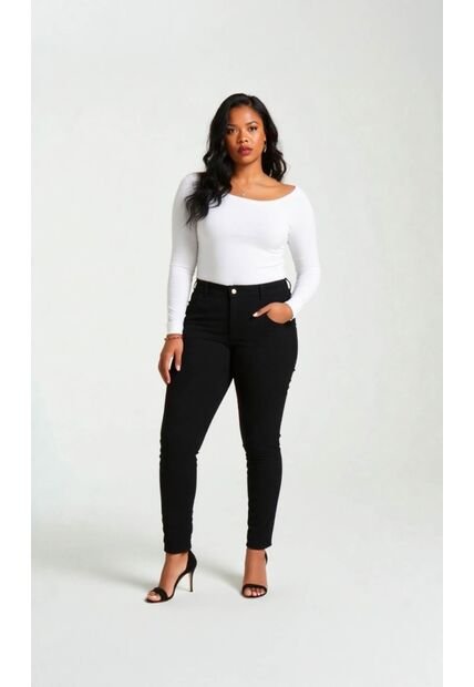 Jean Para Mujer. Negro Marca L&H Ref. 8S607058