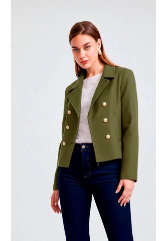 Chaqueta Para Mujer Manga Larga Verde Marca L&H Ref. 4V408175 L&H